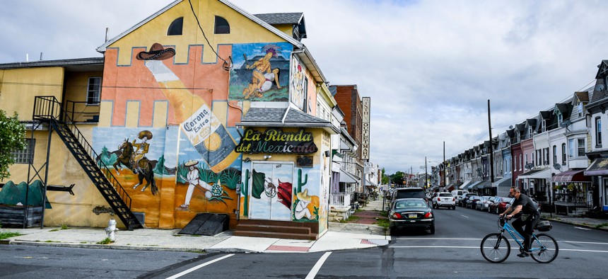 A Mexican restaurant in a Reading Latino neighborhood