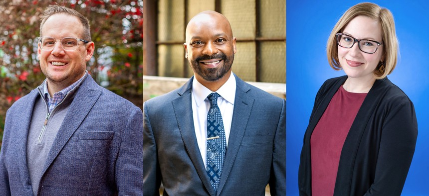 From left to right: Michael Barley, Rob Cherry & Christine James