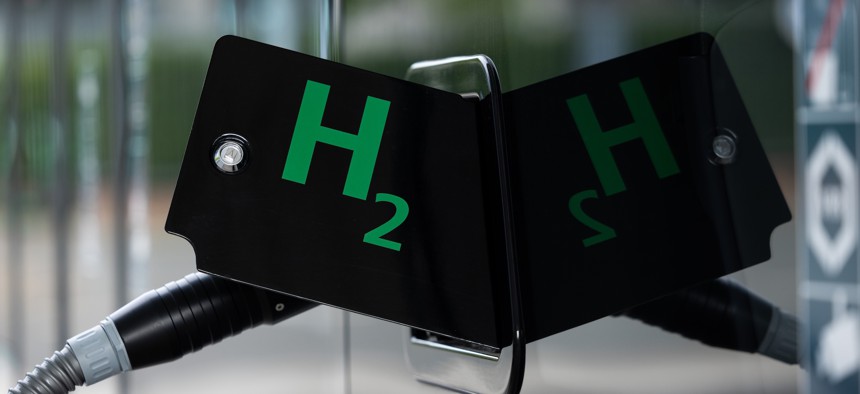Hydrogen fuel pumps like this one in Germany could become a common sight in America in the near future.