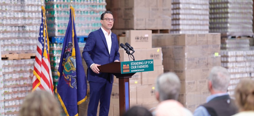 Gov. Josh Shapiro announced in Philadelphia on Wednesday that he is suing the USDA over termination of a vital farming and nutrition program.