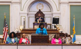 Philadelphia Mayor Cherelle Parker delivers her budget address