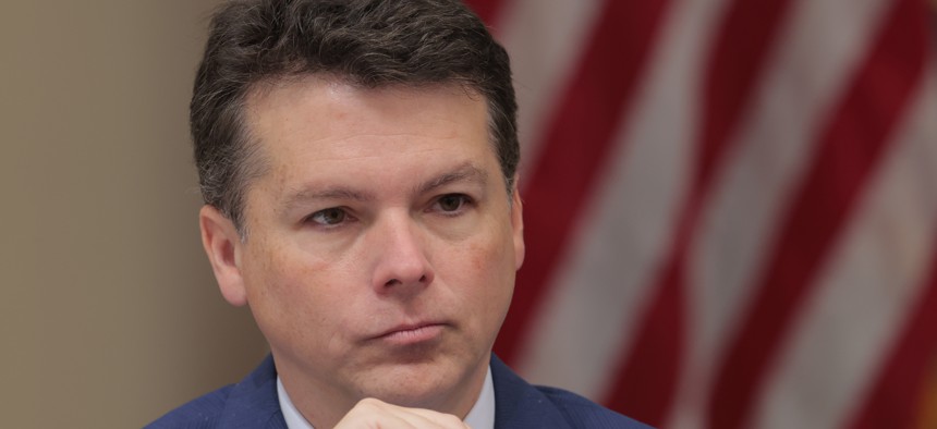 Ranking member Rep. Brendan Boyle listens during a markup hearing with the House Budget Committee on Capitol Hill on May 16, 2025, in Washington, D.C.