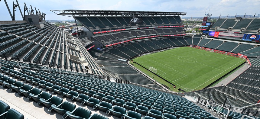 Lincoln Financial Field before a pre-season friendly between Arsenal and Liverpool on July 31, 2024