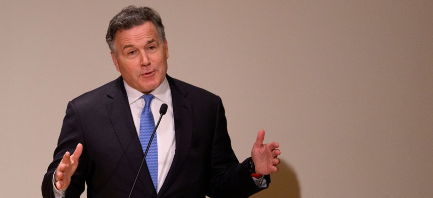 Sen. David McCormick speaks at the inaugural Pennsylvania Energy and Innovation Summit at Carnegie Mellon University on July 15, 2025 in Pittsburgh, Pennsylvania