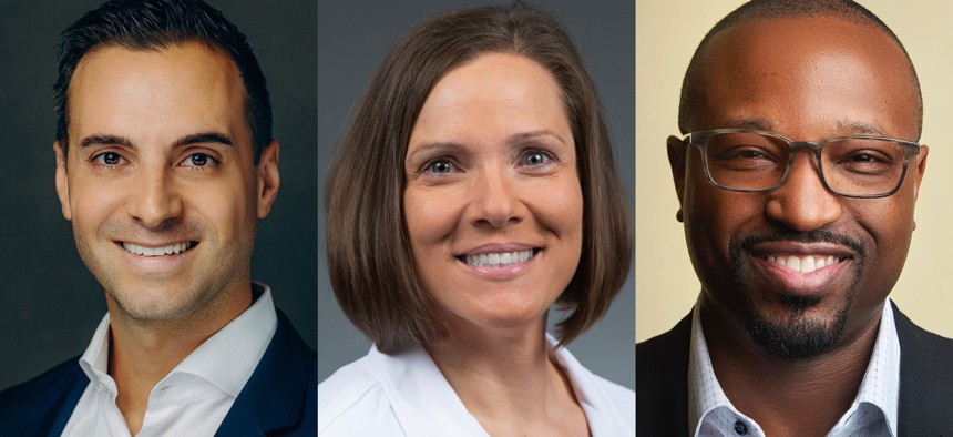 From left to right: Bill Deal, Danielle Hansen & C. Frank Igwe