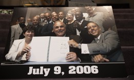 A photo from a 2006 press conference when then-Gov. Ed Rendell signed Pennsylvania’s last minimum wage increase into law.