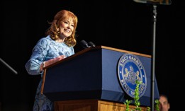Pennsylvania Treasurer Stacy Garrity speaks at her 2025 swearing-in ceremony.
