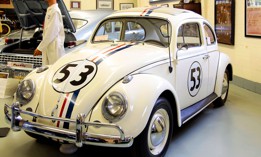 Herbie the Love Bug displayed at the Swigart Museum in Huntingdon, PA.