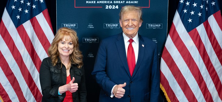 Pennsylvania Treasurer Stacy Garrity with President Donald Trump