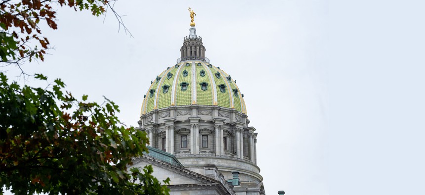 The Pennsylvania State Capitol in Harrisburg, Pennsylvania
