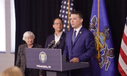 Congressman Brendan Boyle speaks at a July 2024 press conference in Philadelphia.