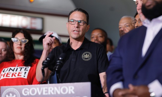 Gov. Josh Shapiro visited SEPTA Headquarters on August 10, 2025.