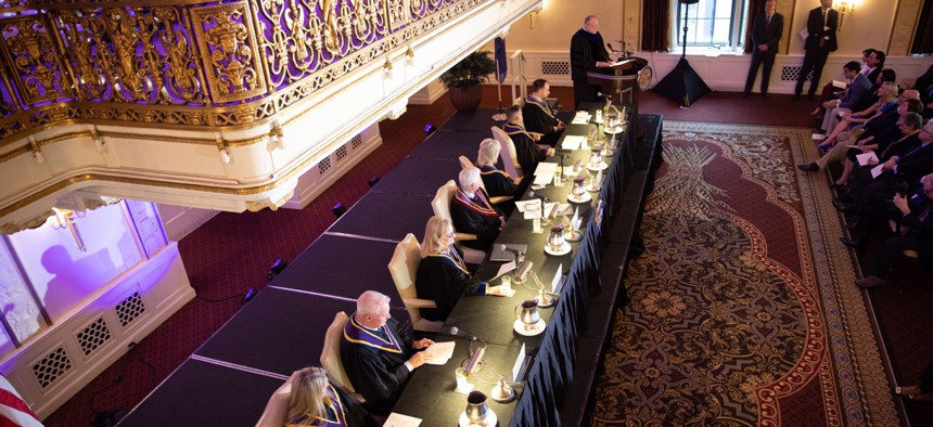 The Pennsylvania Supreme Court in Pittsburgh in January 2023. 