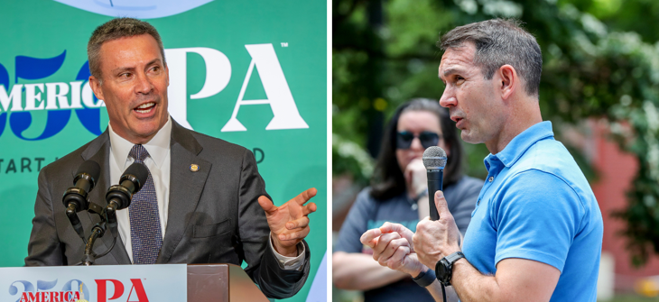 state Sen. Greg Rothman, the chair of the Pennsylvania GOP, and Pennsylvania Democratic Party Chair Eugene DePasquale
