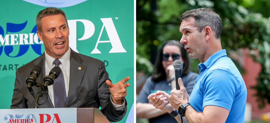 state Sen. Greg Rothman, the chair of the Pennsylvania GOP, and Pennsylvania Democratic Party Chair Eugene DePasquale