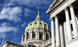 The Pennsylvania Capitol in Harrisburg