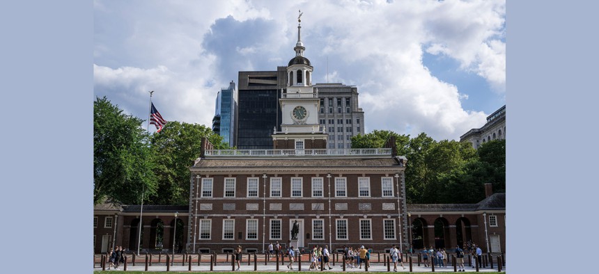 Independence Hall in Philadelphia.