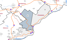 Pennsylvania's 3rd Congressional District, shown in gray.