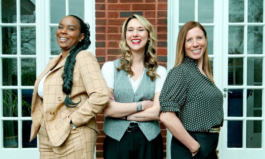 From left to right: Portia Fullard, Ashley Walkowiak and Jennifer Davis