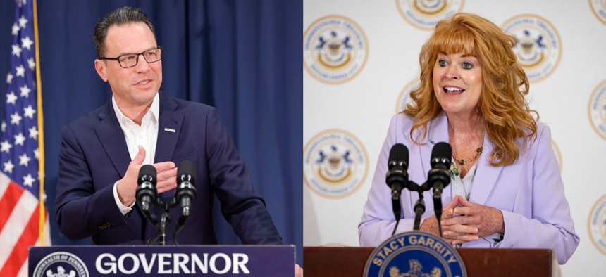 Gov. Josh Shapiro and Treasurer Stacy Garrity are running for governor in 2026.