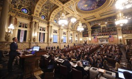 Gov. Josh Shapiro gives his fourth budget address in February 2026.