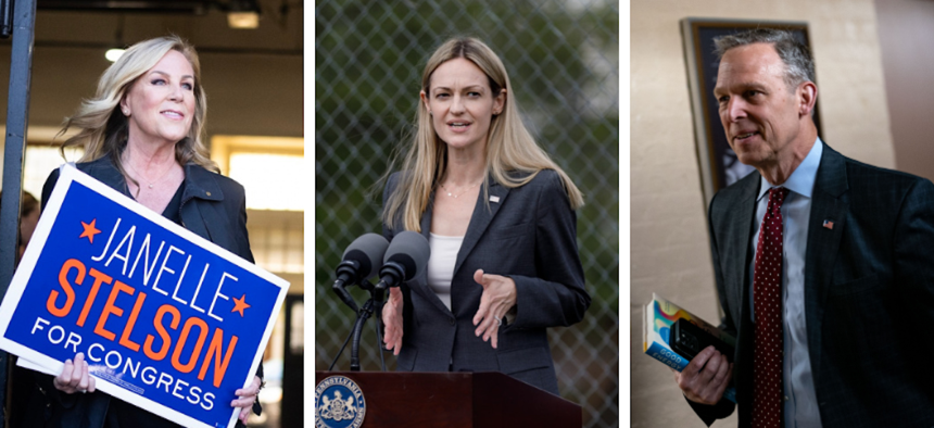 Janelle Stelson, Paige Cognetti and Scott Perry were three of the top fundraisers in Pennsylvania in the first quarter of 2026.