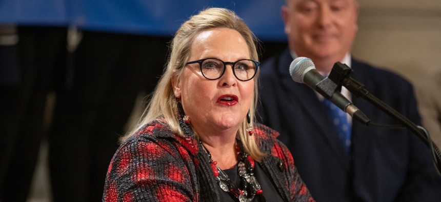 State Sen. Judy Ward is the prime sponsor of a bill seeking to draw stricter boundaries on participation on school sports teams. 