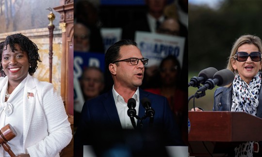 Joanna McClinton, Josh Shapiro & Kim Ward