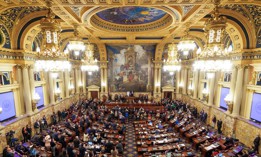 The Pennsylvania House of Representatives during the governor’s budget address.