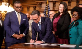 Gov. Josh Shapiro signs Pennsylvania’s 2026-27 state budget on July 12.