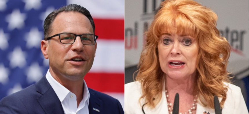Gov. Josh Shapiro is facing Treasurer Stacy Garrity in this year’s race for governor.