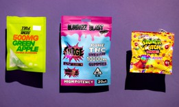 An assortment of pseudo-legal hemp products sold at corner stores and gas stations, like these found in Massachusetts, are often mislabeled and pose public health concerns.