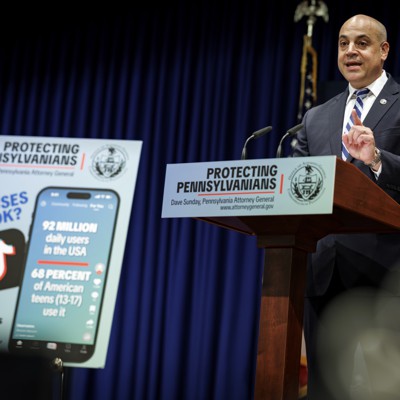 Pennsylvania Attorney General Dave Sunday announces lawsuit against TikTok