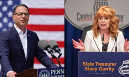 Gov. Josh Shapiro is facing Treasurer Stacy Garrity in this year’s race for governor.