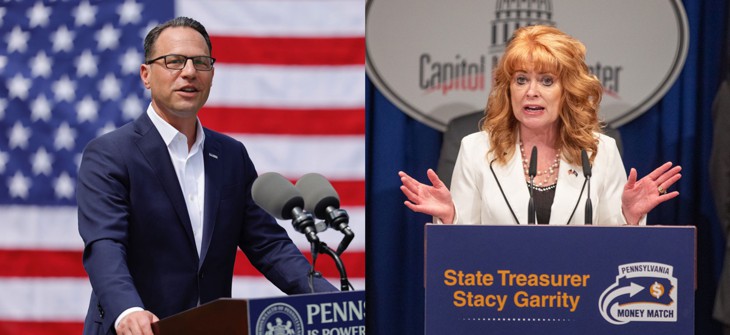 Gov. Josh Shapiro is facing Treasurer Stacy Garrity in this year’s race for governor.