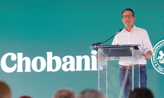 Gov. Josh Shapiro joined state, local and business leaders in Schnecksville on Tuesday, Sept. 1, 2026, to announce a $1.2 billion investment by Chobani to establish its first dairy manufacturing operation in Pennsylvania.