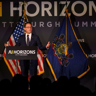 The governor criticized President Donald Trump and U.S. House Speaker Mike Johnson for failing to prioritize AI regulations in Washington, D.C.