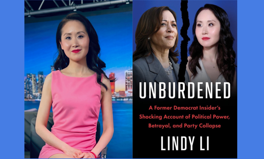 Lindy Li, left, and her new book, “Unburdened.”