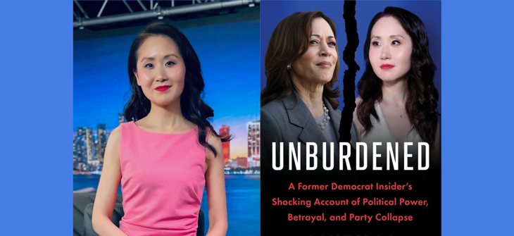 Lindy Li, left, and her new book, “Unburdened.”