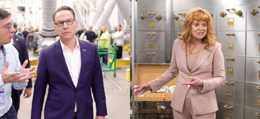 Gov. Josh Shapiro and Treasurer Stacy Garrity filed new reports this week that provide a glimpse into their fundraising in 2026.