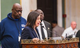 Rue Landau speaks at the Philadelphia City Council Stated Meeting on September 24, 2026 