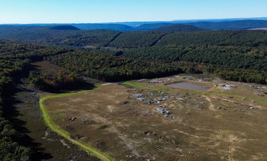 Land prepared for the proposed data center development, “Project Hazelnut,” near the Eagle Rock Resort community in Hazle Township, Pennsylvania, on October 6, 2026.