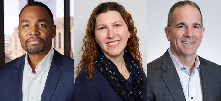 From left to right: Douglas Oliver, Stacey Peeples & William Swahl