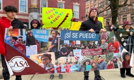 Poll guardians with We Are CASA in York, Pennsylvania in 2022.